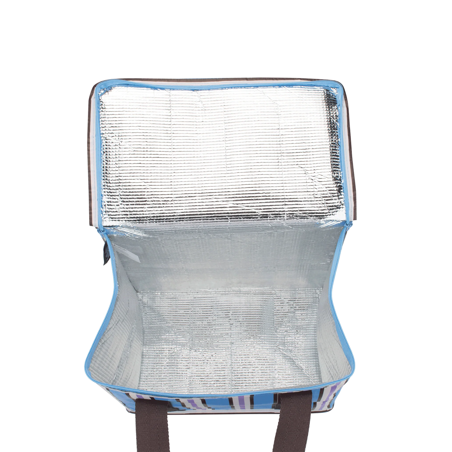 KOLLAB COOLER BAG - Choc Blue Stripe