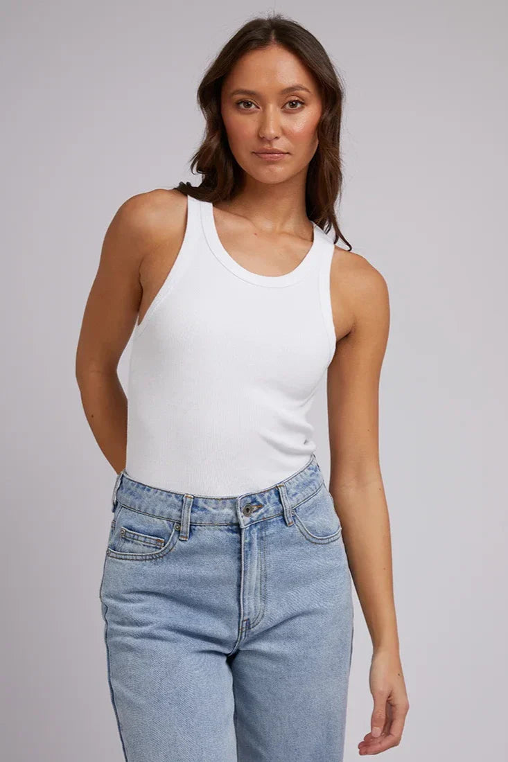 SILENT THEORY Ella Tank - White