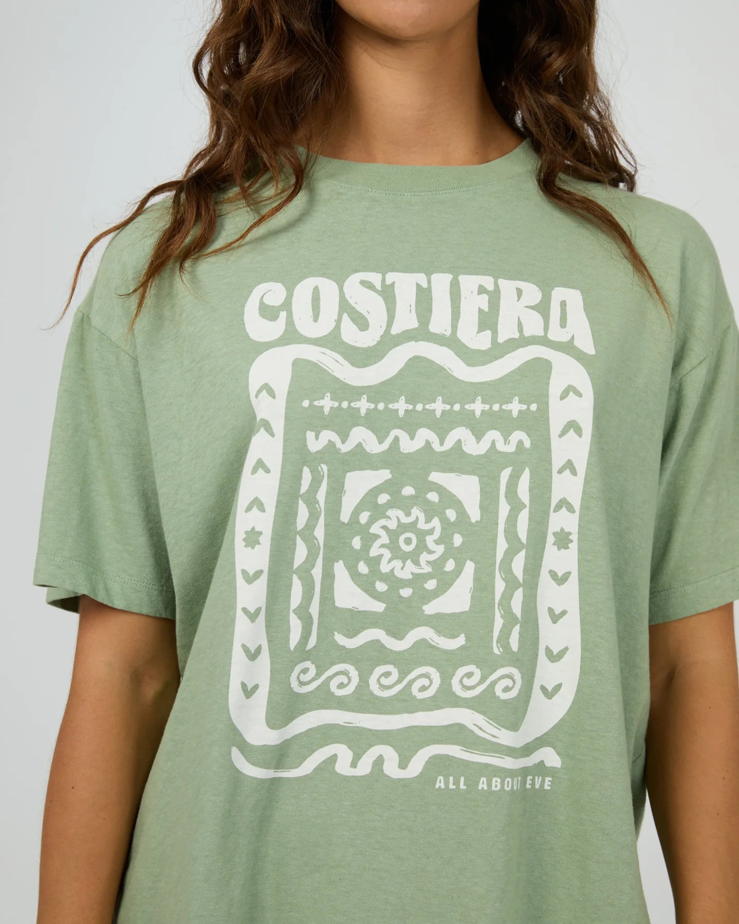 ALL ABOUT EVE Costiera Relaxed Tee - Sage