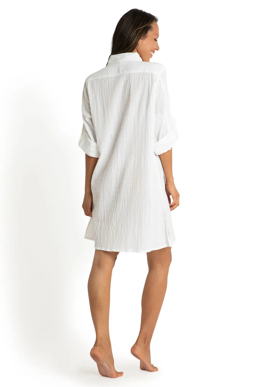 JANTZEN Monaco Button Through Shirt - White