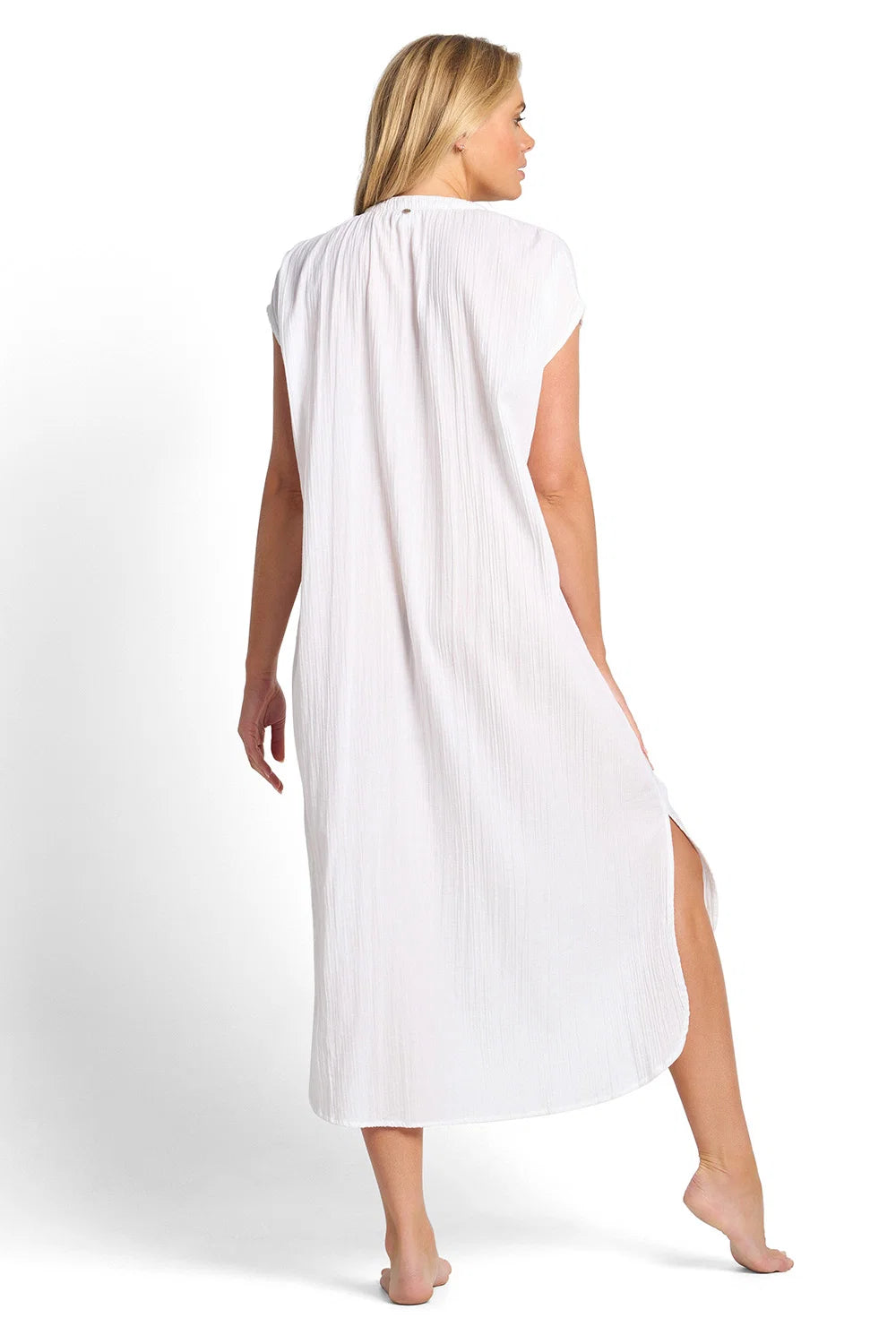 SUNSEEKER Vacation Soft Maxi Dress - White