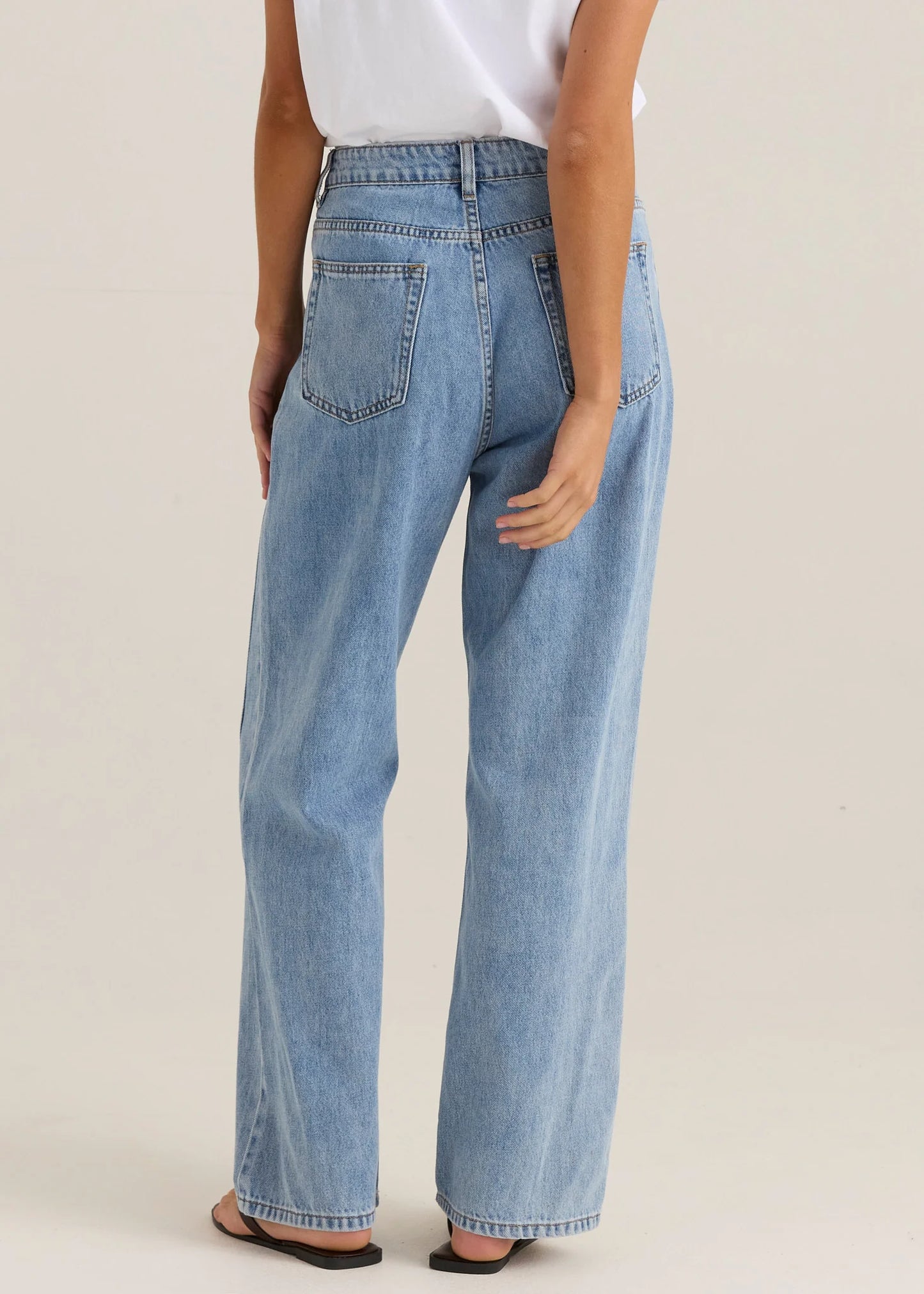 SASS Nuala Wide Leg Jean - 90s Blue Wash