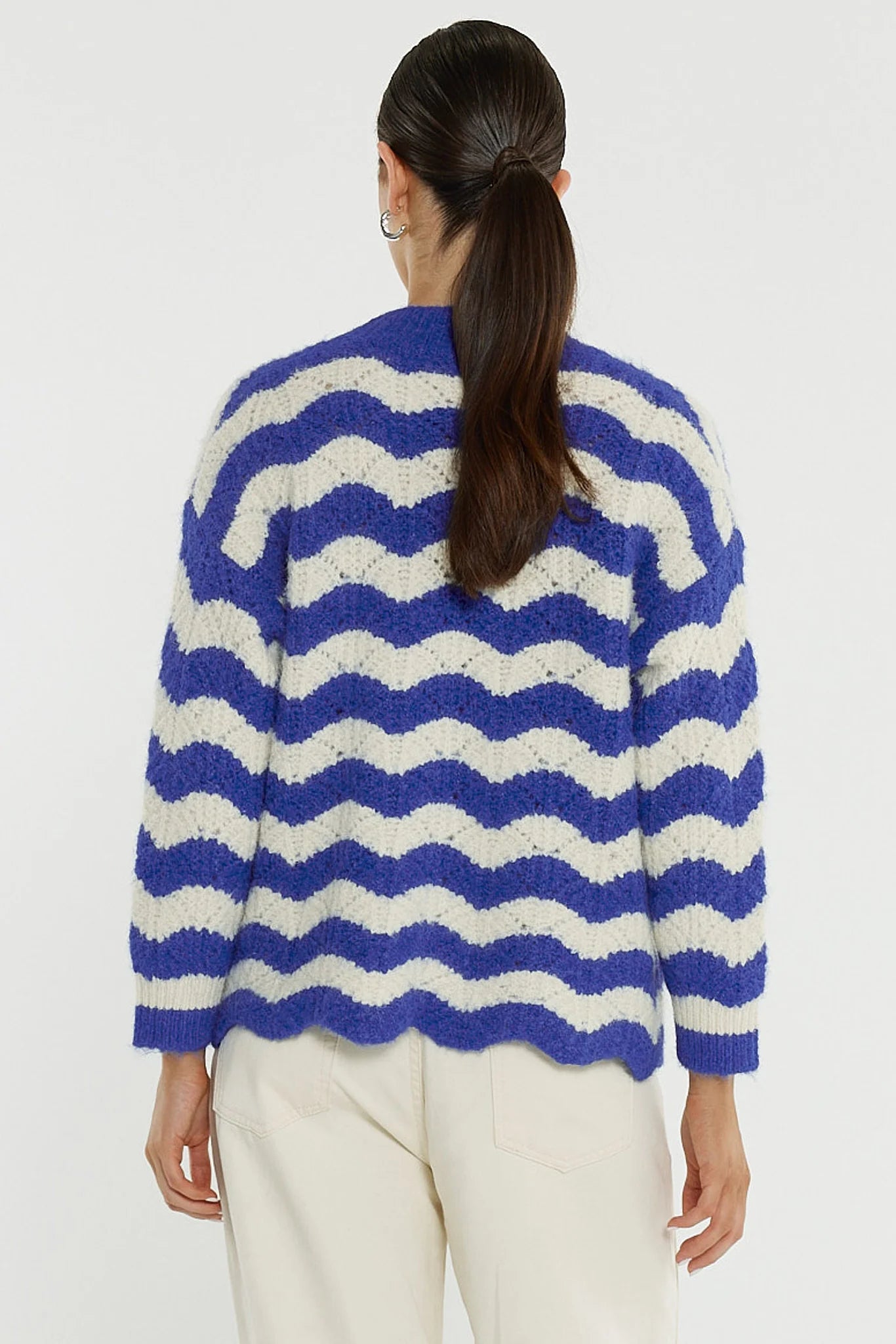 SASS Etta Wavy Stripe Cardi