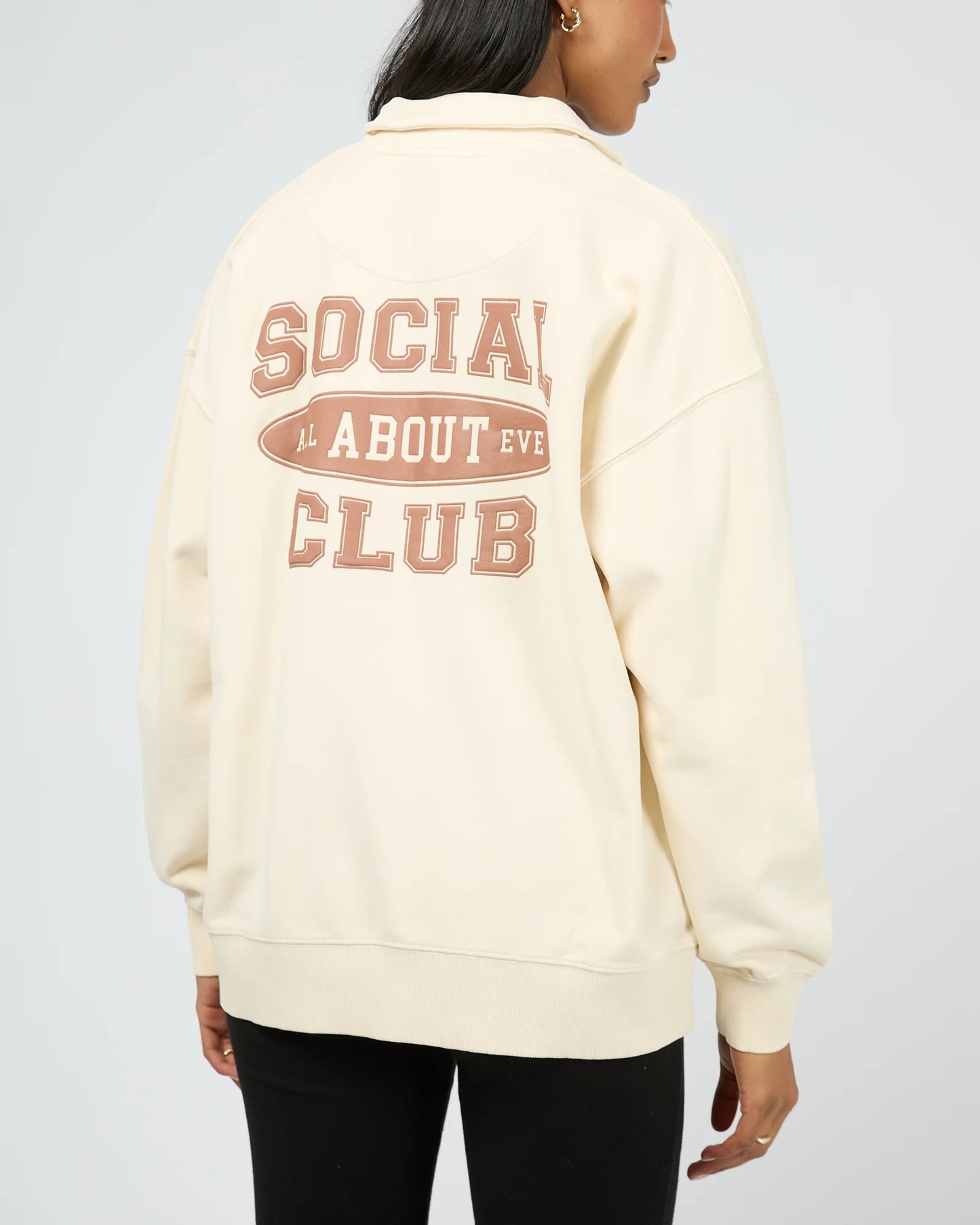 AAE ELEVATED RELAXED 1/4 Zip - Vanilla