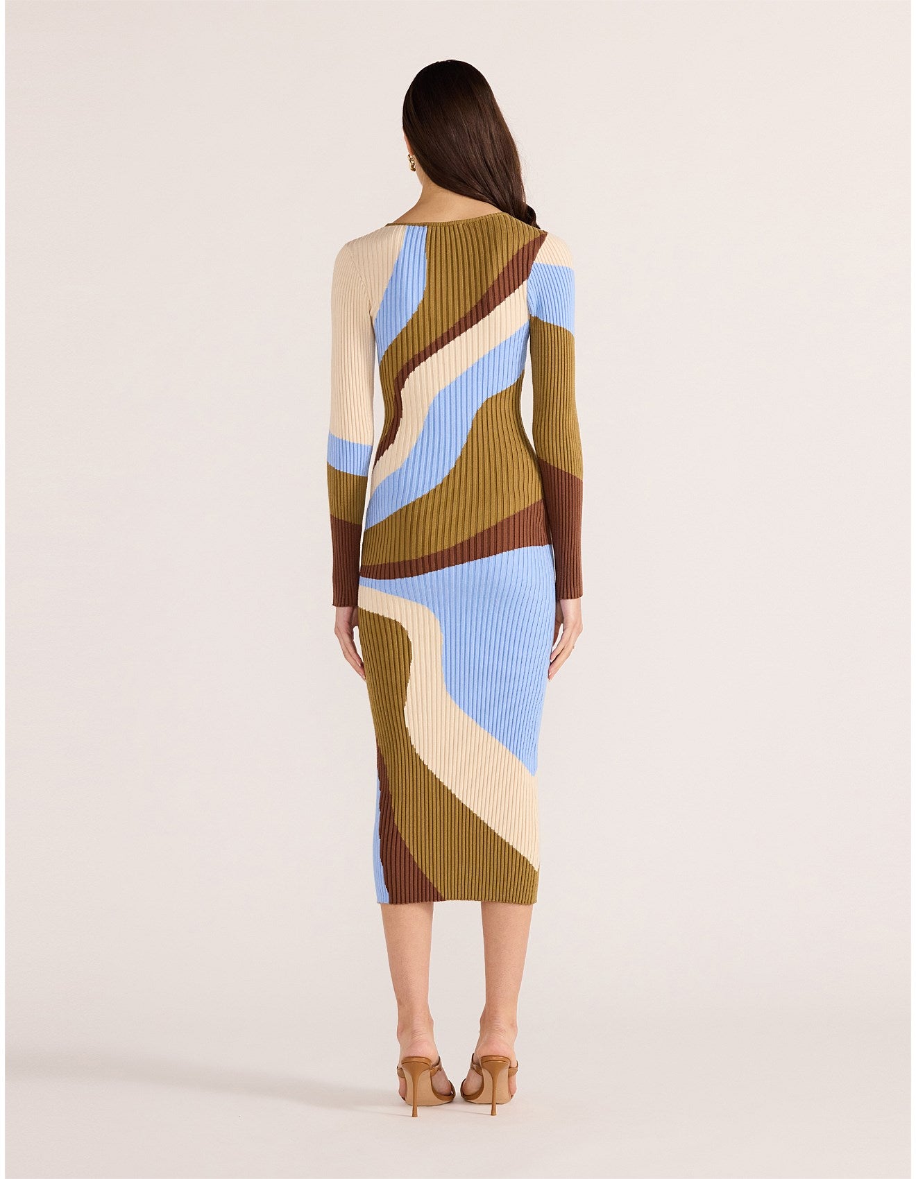 MINKPINK Hannah Intarsia Midi Dress