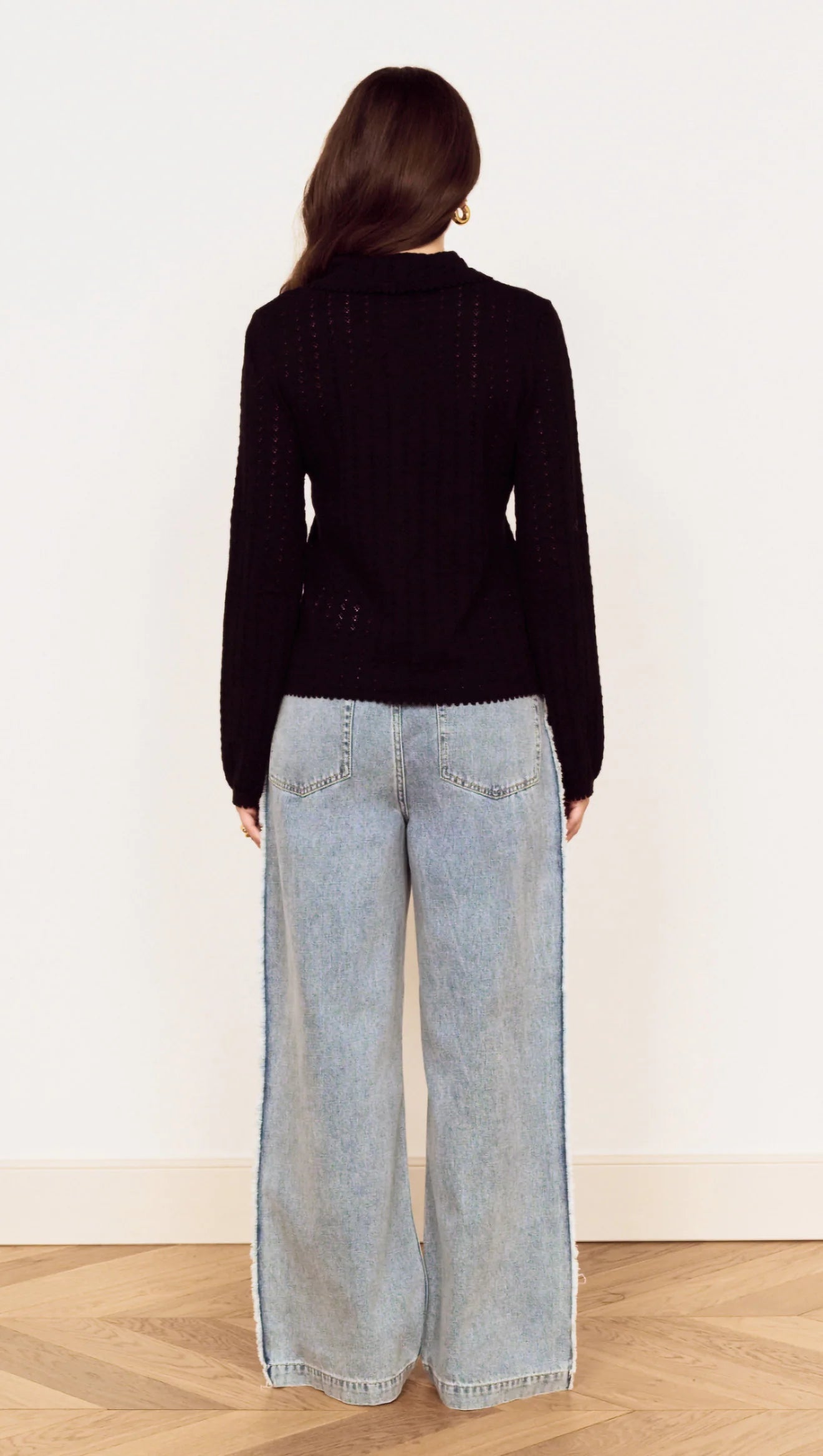 MINKPINK Tate Contrast Denim Jean - Mid Blue