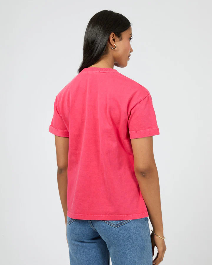 ALL ABOUT EVE Washed Tee - Berry