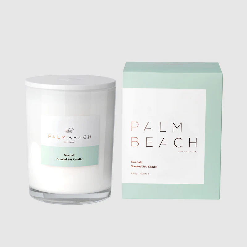 PALM BEACH SEA SALT DELUXE SOY CANDLE 850gm