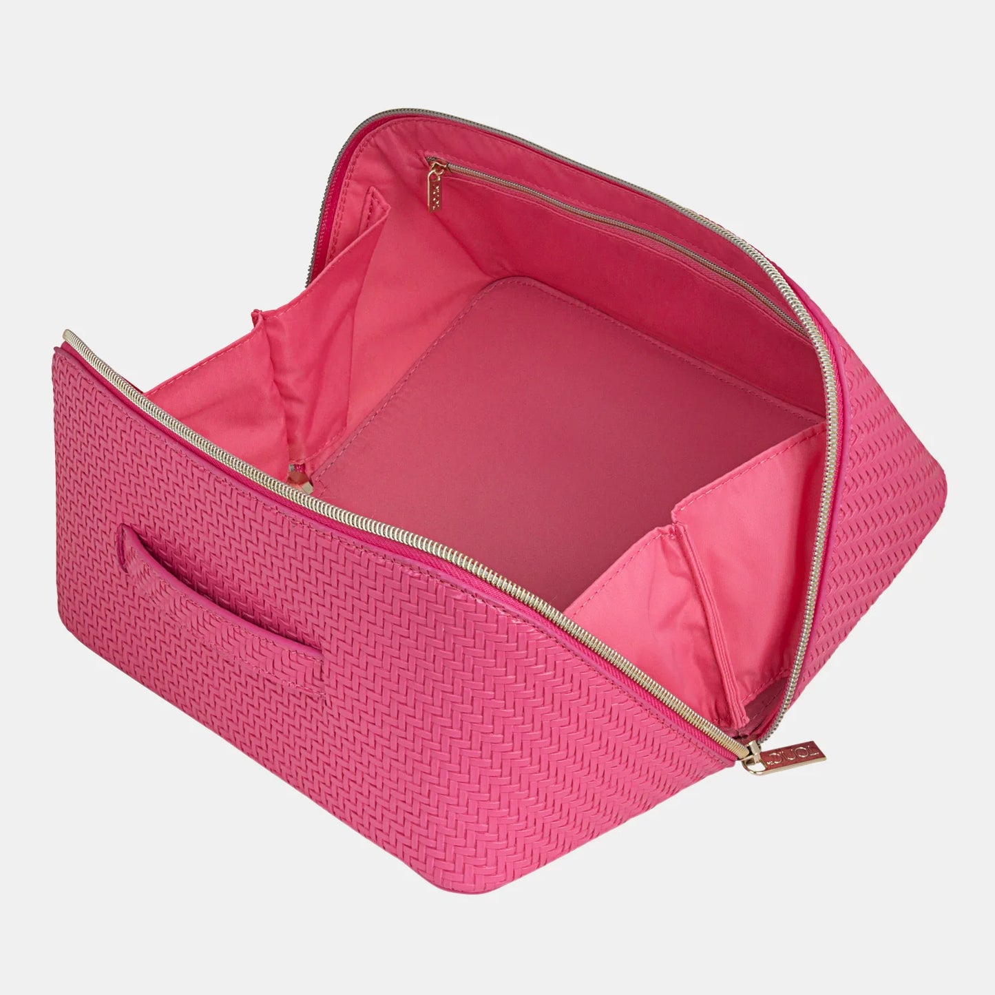 TONIC Herringbone Beauty Bag Large Raspberry
