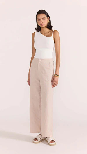 STAPLE THE LABEL  Enna High Waist Pant - Stone