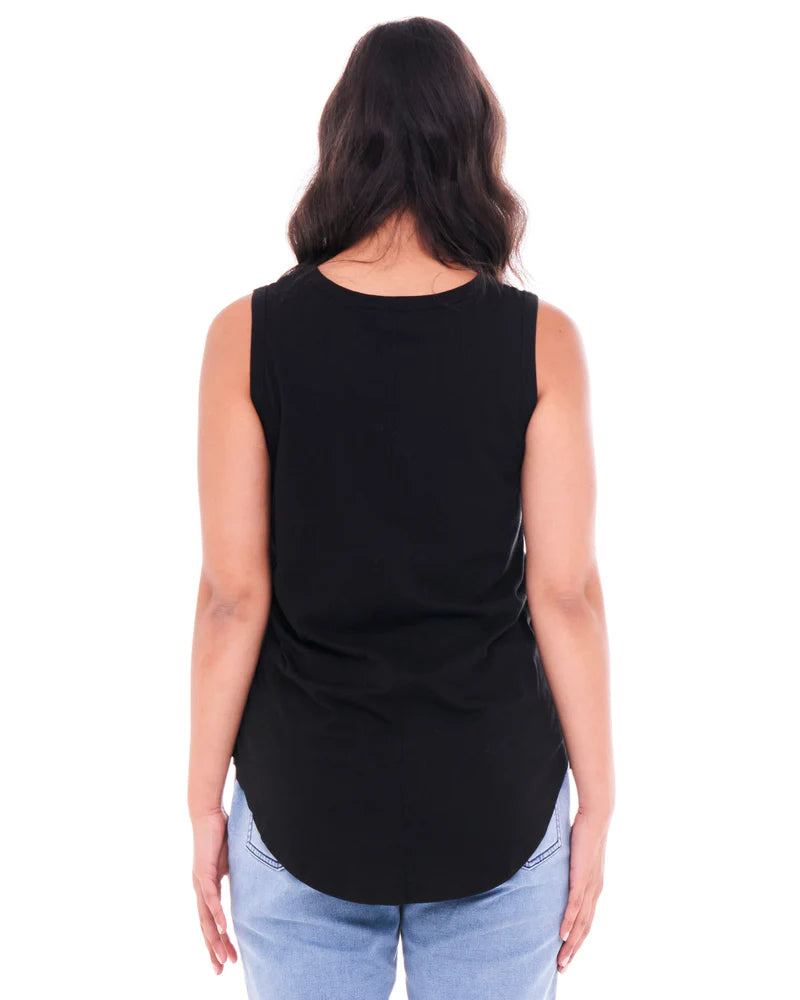 BETTY BASICS KEIRA TANK - BLACK