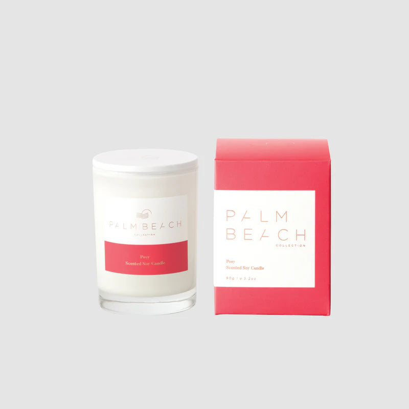 PALM BEACH POSY MINI SOY CANDLE 90gm