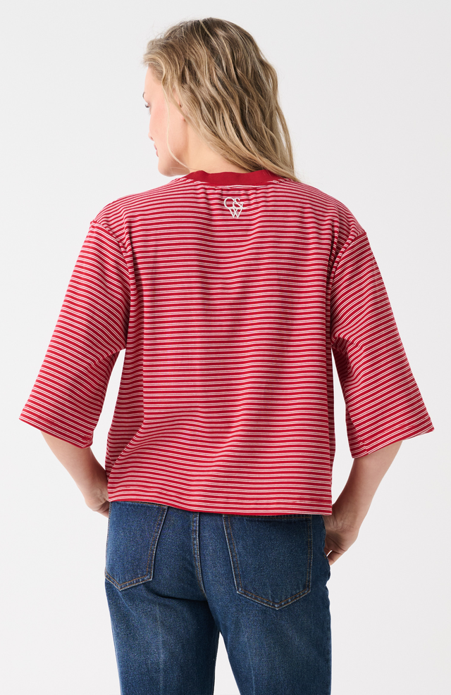 CARTEL & WILLOW Hallie Tee - Red Stripe