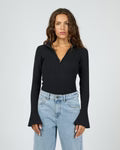 SILENT THEORY - Cedar Knit Top - Navy