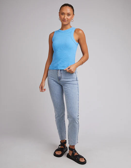 SILENT THEORY Greta Tank - Dark Blue
