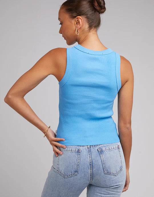 SILENT THEORY Greta Tank - Dark Blue