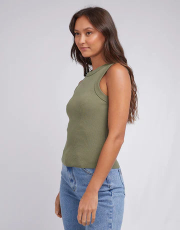 SILENT THEORY Greta Tank - Khaki