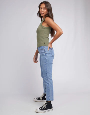 SILENT THEORY Greta Tank - Khaki