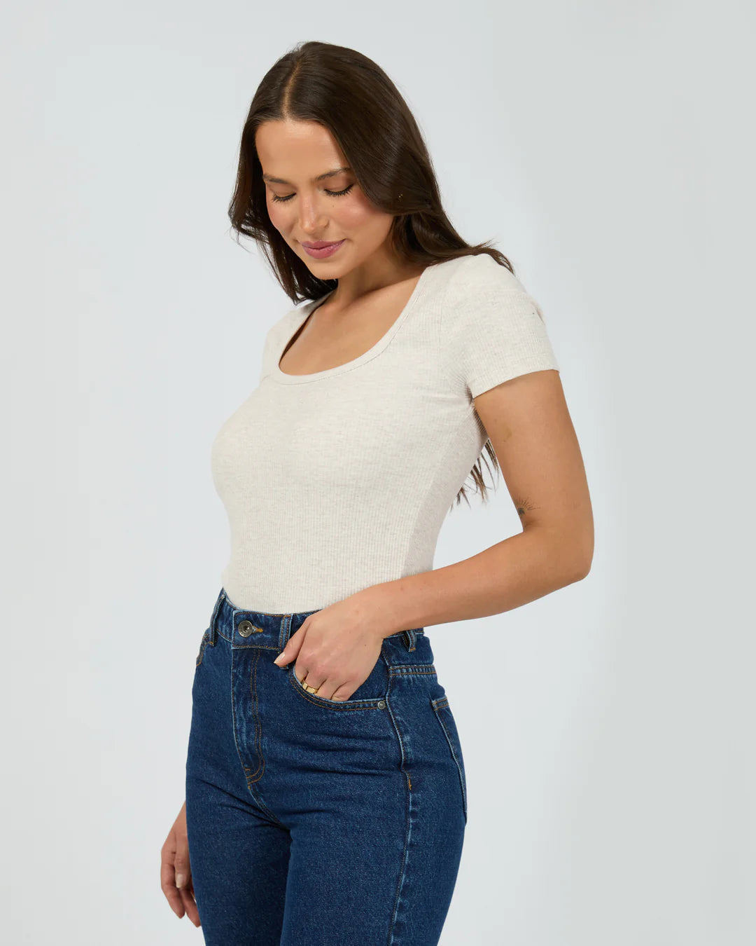 SILENT THEORY Mia Tee - Oatmeal