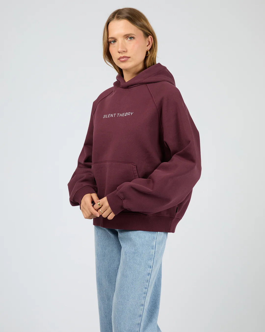 SILENT THEORY - LOGO HOODIE - Cherry
