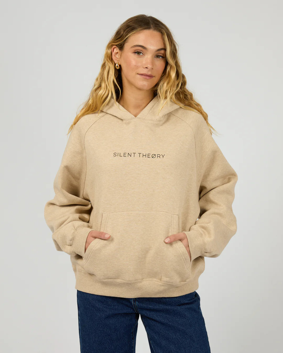 SILENT THEORY - LOGO HOODIE - Oatmeal