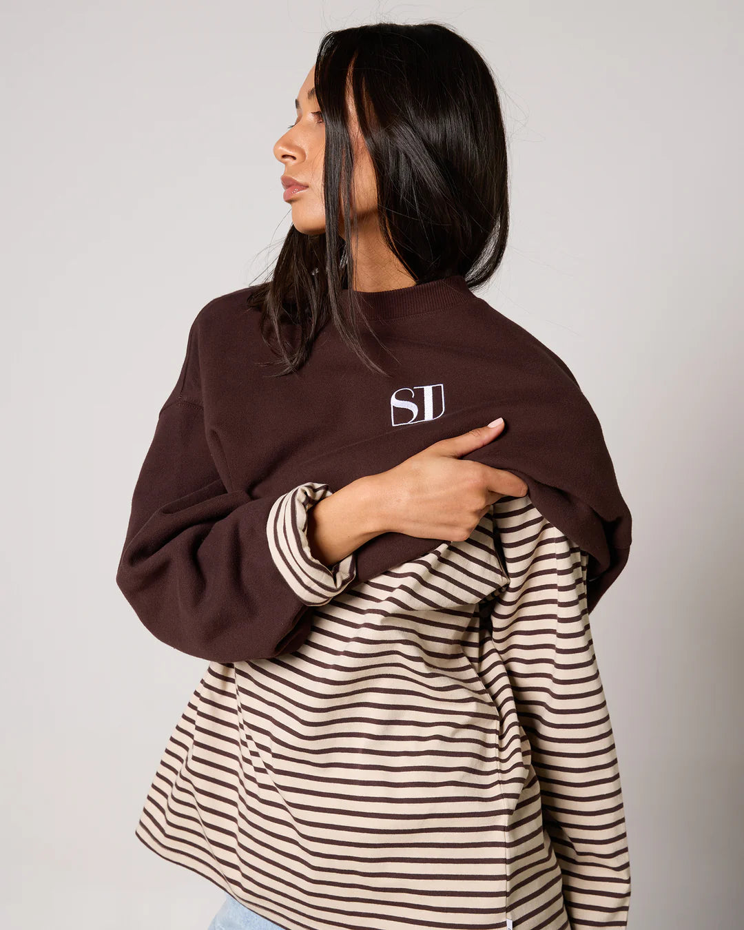 SILENT THEORY Luxe Crew - Chocolate