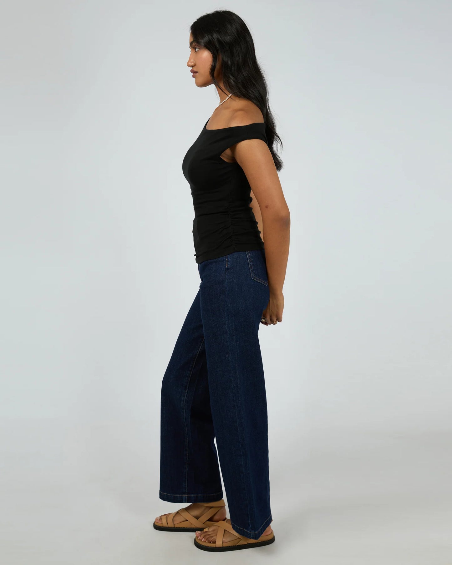 ALL ABOUT EVE Kylie Off Shoulder Top - Black