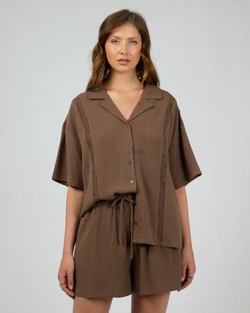 ALL ABOUT EVE Toledo Shirt - Brown