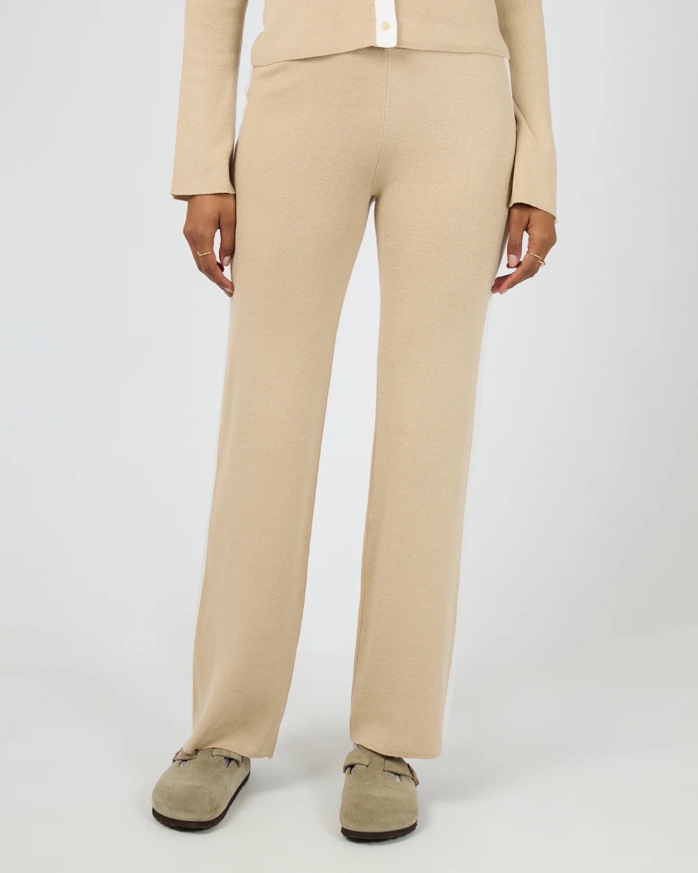 ALL ABOUT EVE - Minnie Knit Pant - Stone
