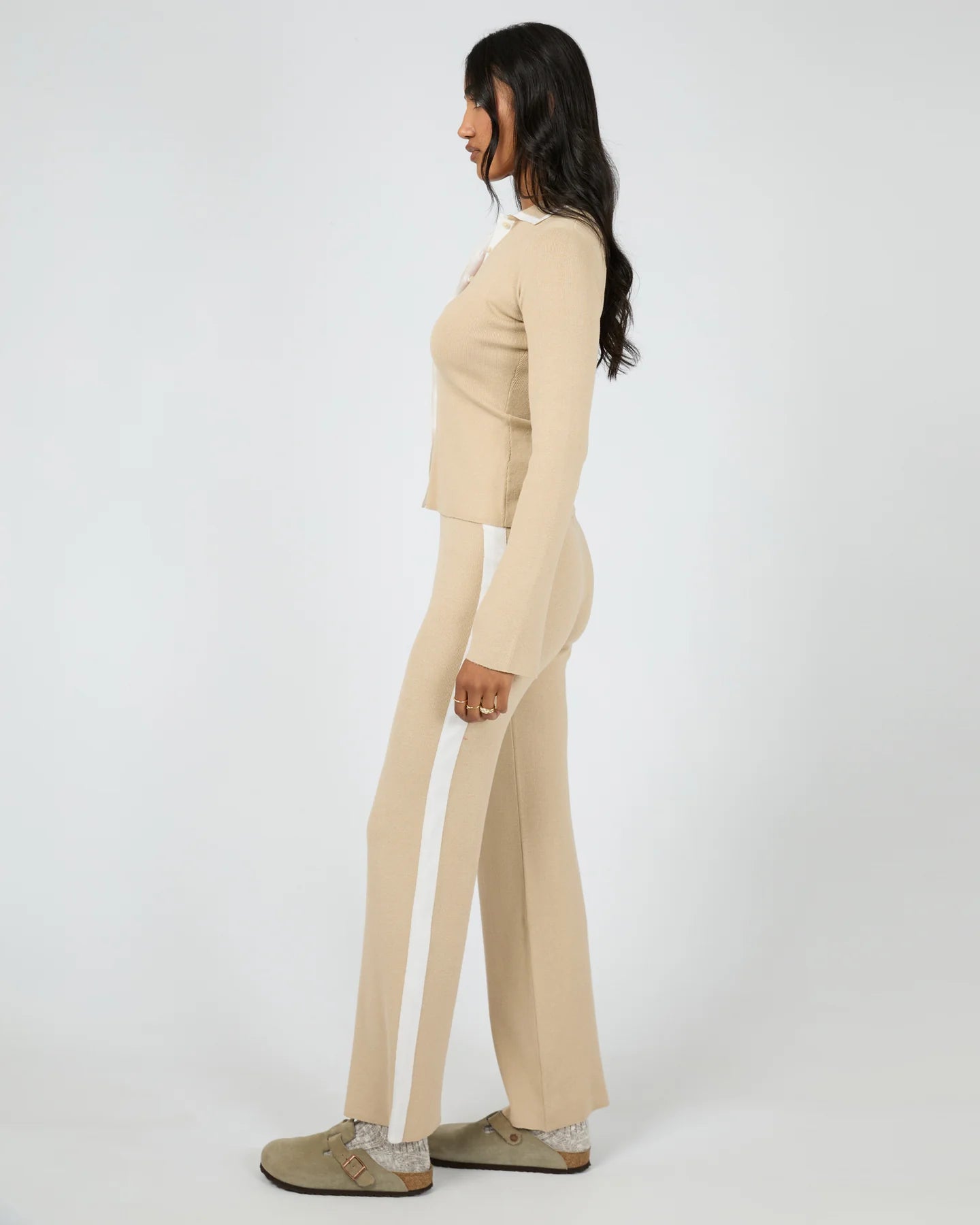 ALL ABOUT EVE - Minnie Knit Pant - Stone
