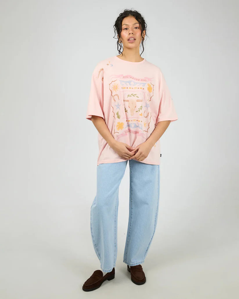 AAE Aloha Howdy Oversized Tee - Pale Pink