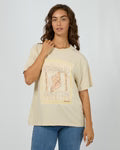 ALL ABOUT EVE Adriatic Box Tee - Natural