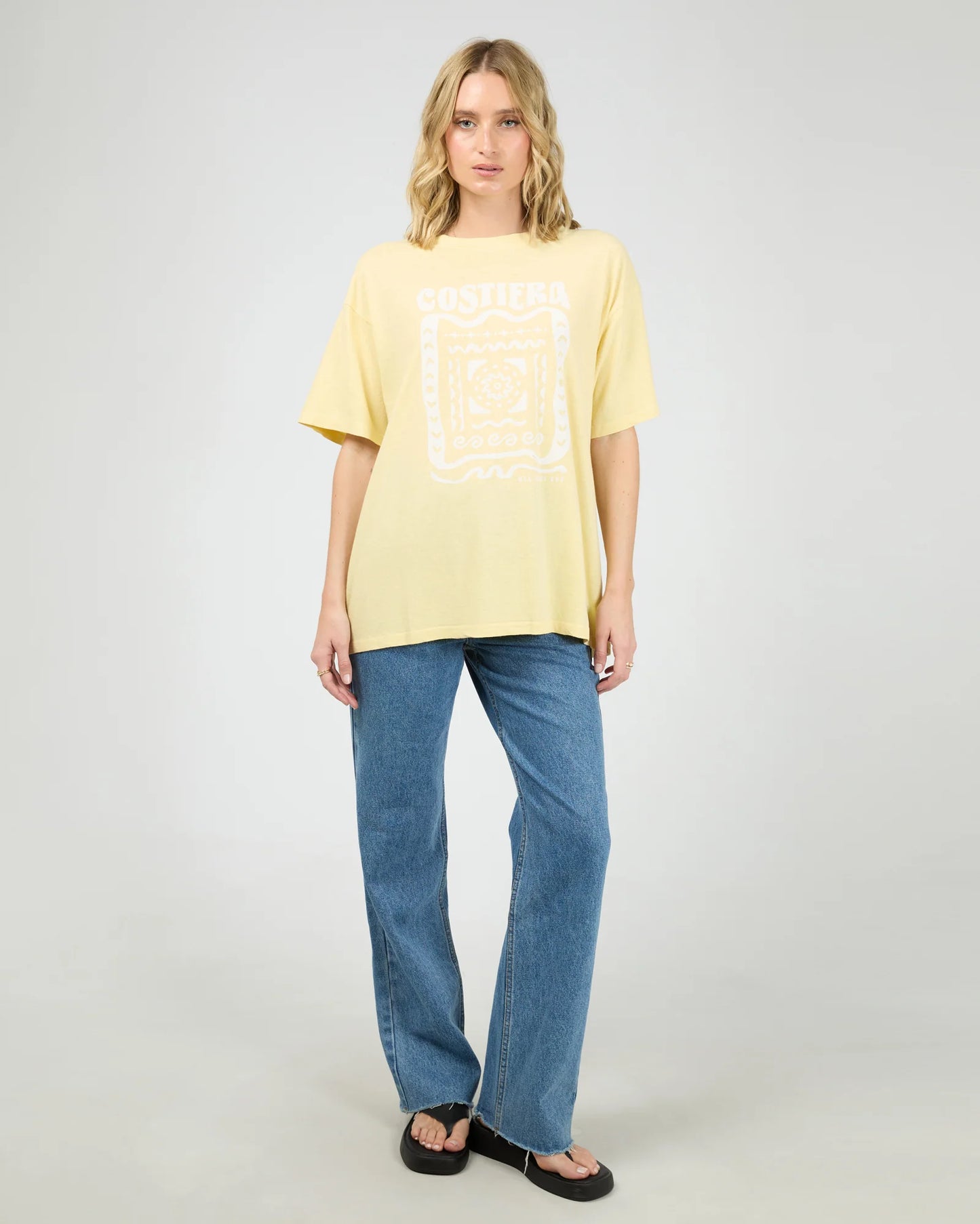 ALL ABOUT EVE Costiera Relaxed Tee - Yellow