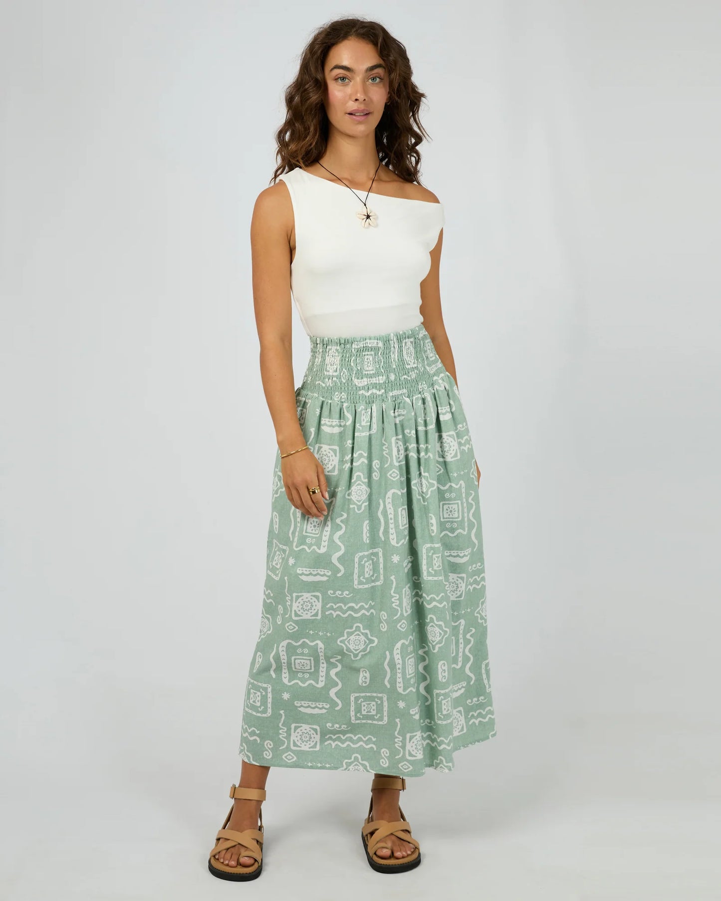 ALL ABOUT EVE Lucia Maxi Skirt - Sage
