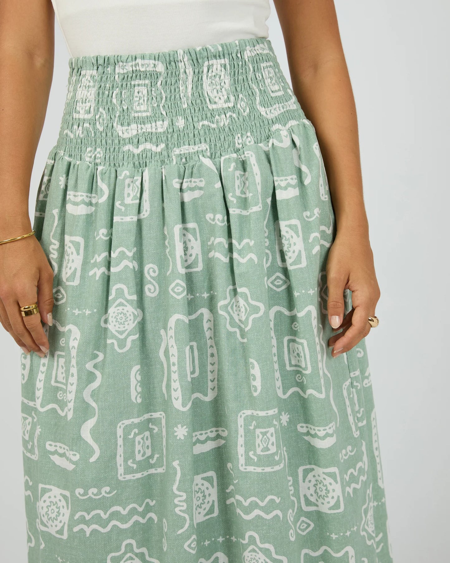 ALL ABOUT EVE Lucia Maxi Skirt - Sage