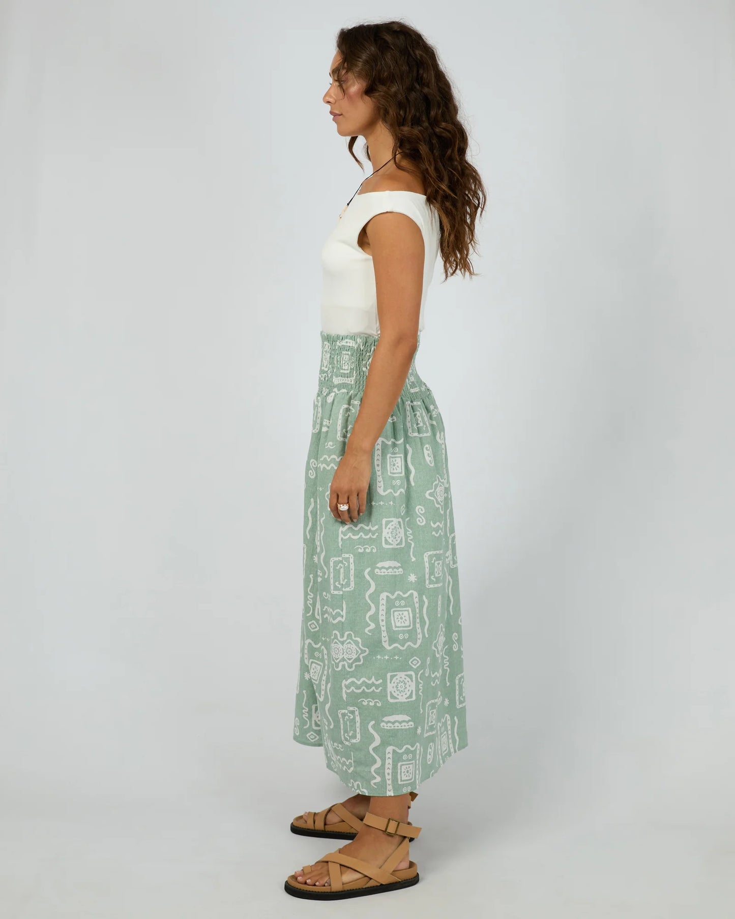 ALL ABOUT EVE Lucia Maxi Skirt - Sage