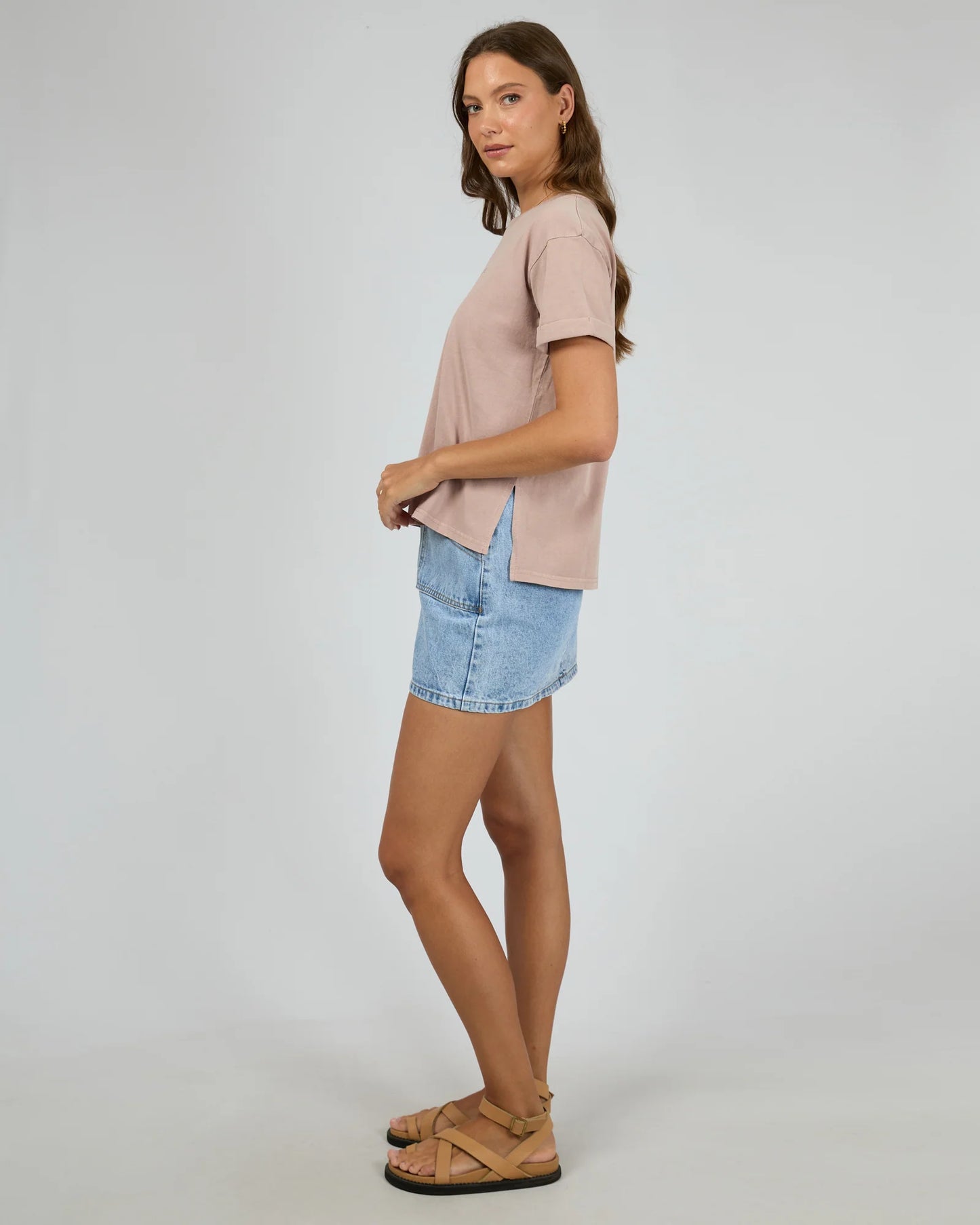 ALL ABOUT EVE Washed Tee - Fawn
