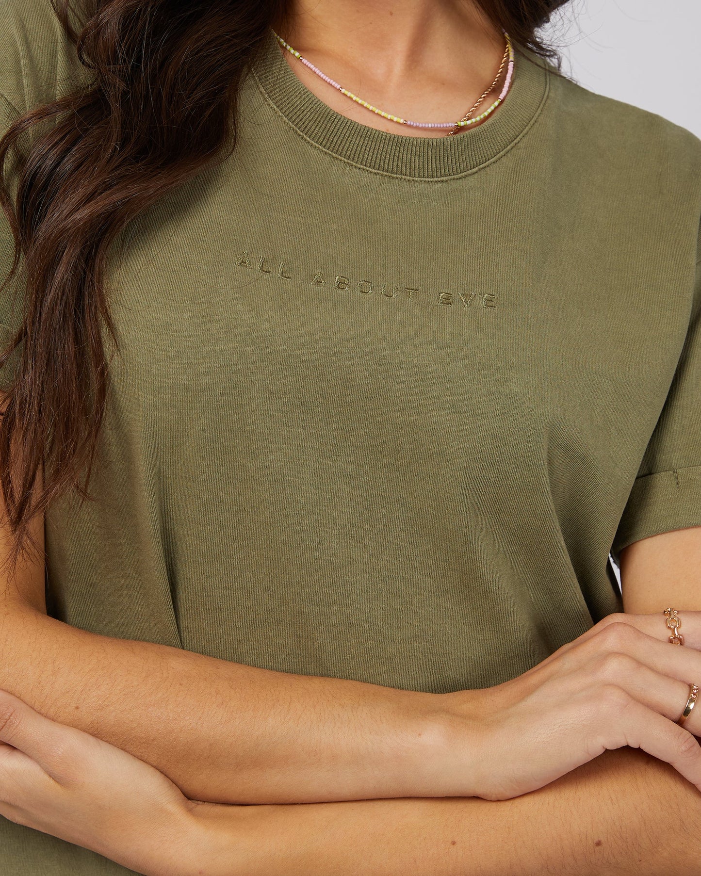 ALL ABOUT EVE Washed Tee - Khaki