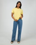 ALL ABOUT EVE Washed Tee - Lemon
