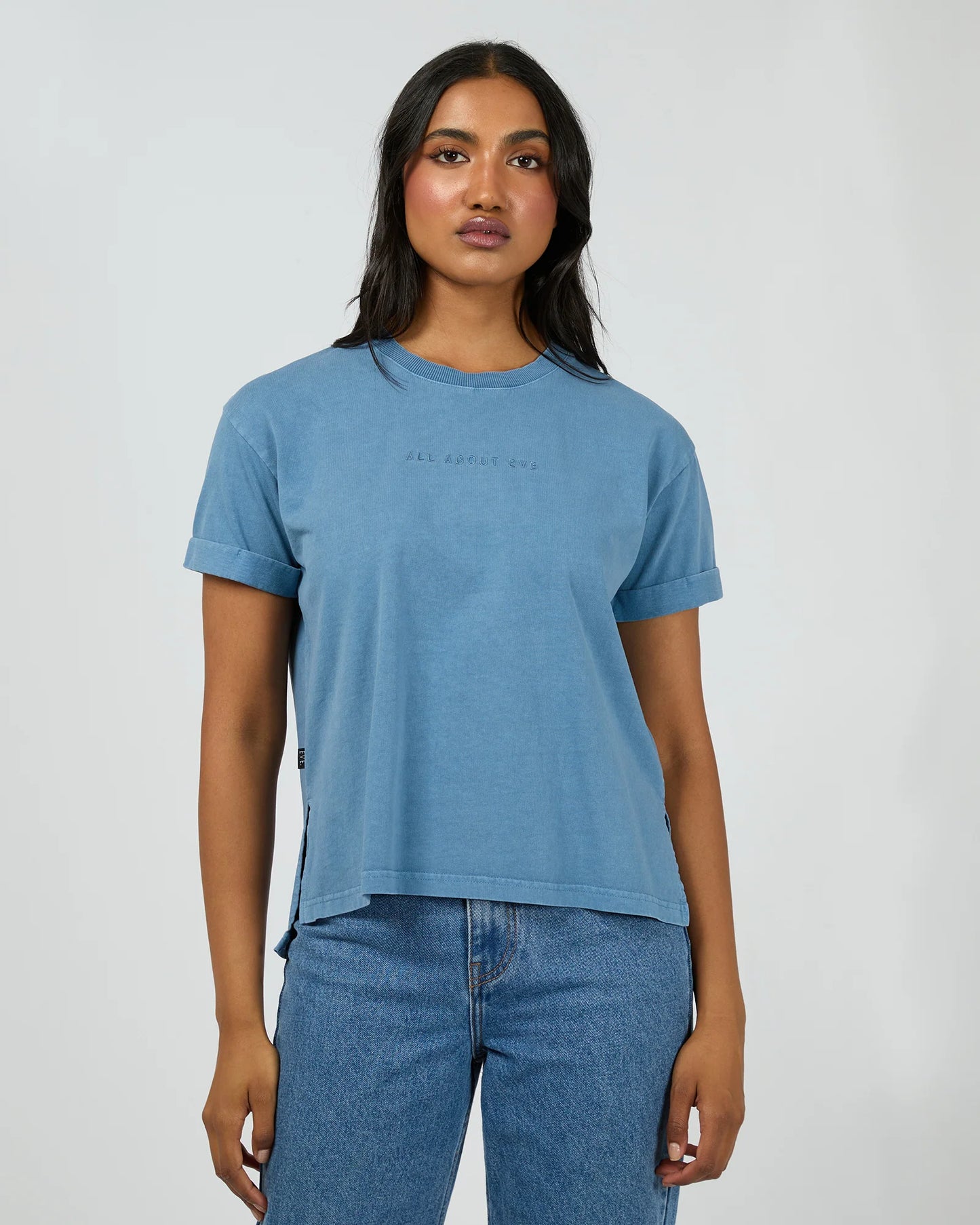 ALL ABOUT EVE Washed Tee - Demin