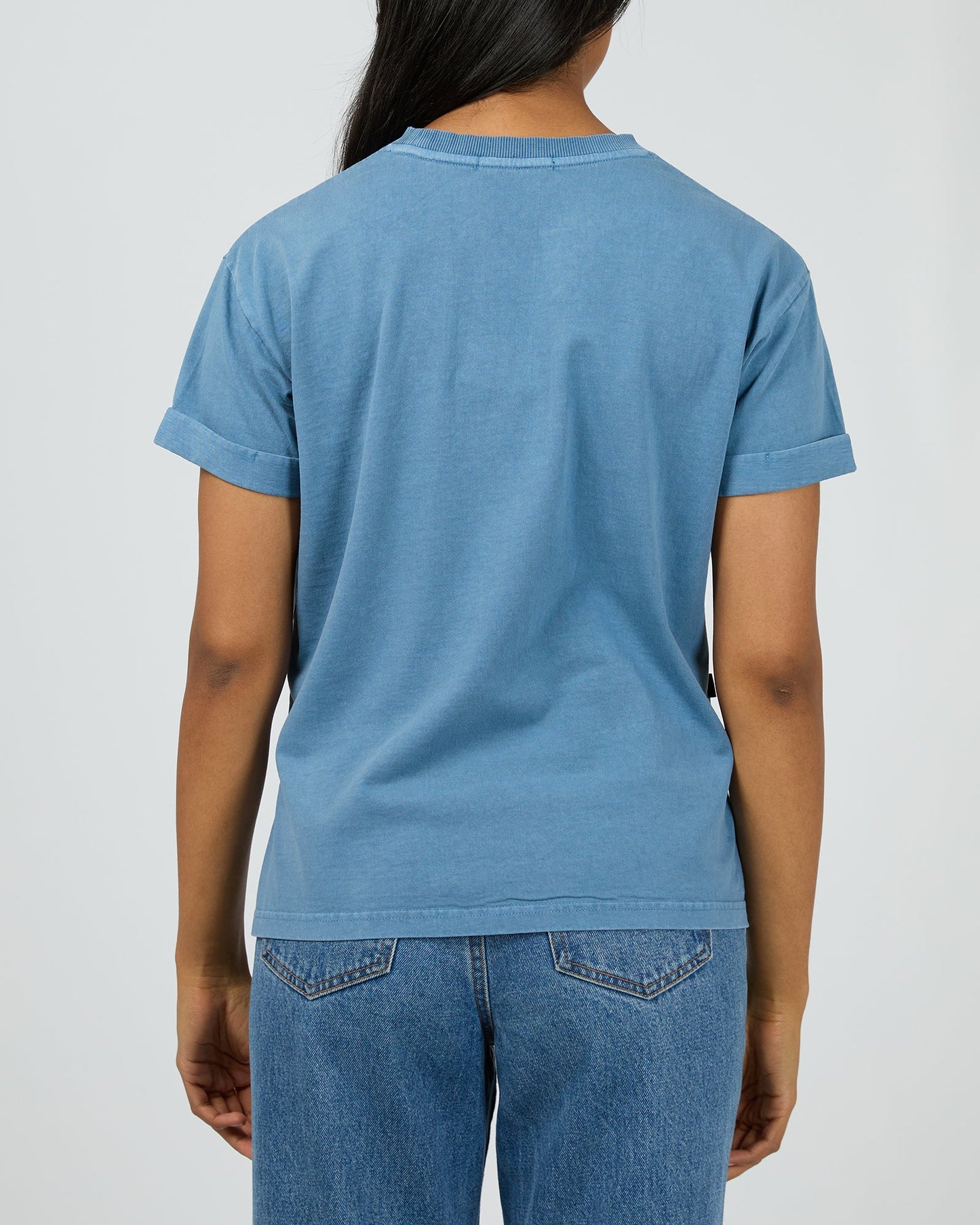 ALL ABOUT EVE Washed Tee - Demin