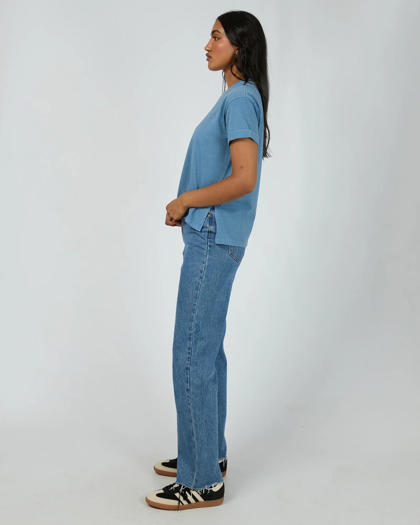 ALL ABOUT EVE Washed Tee - Demin