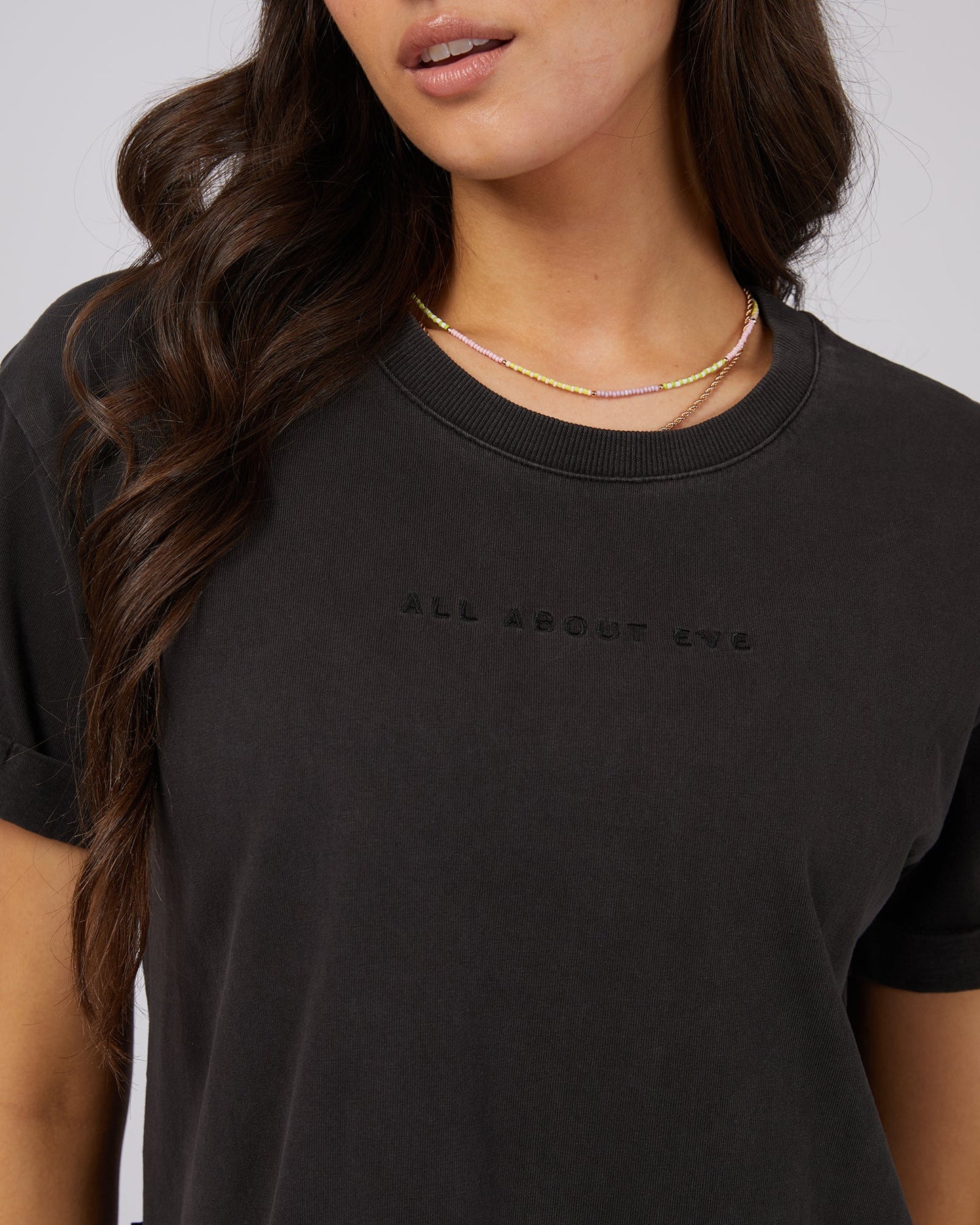 ALL ABOUT EVE Washed Tee - Washed Black