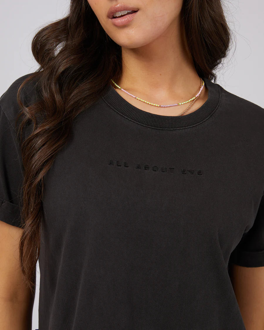 AAE WASHED TEE - washed black
