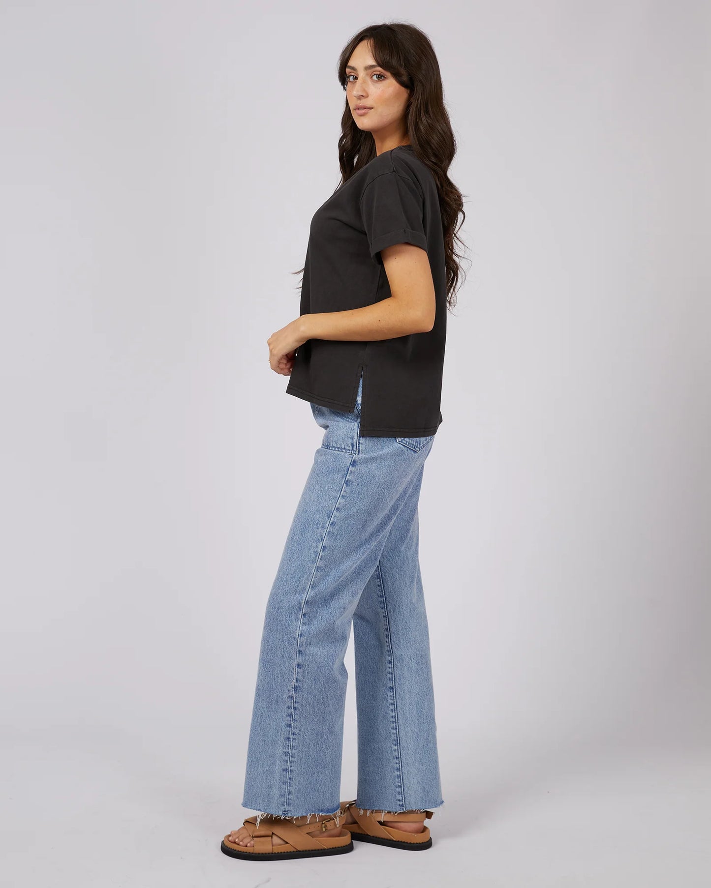 ALL ABOUT EVE Washed Tee - Washed Black