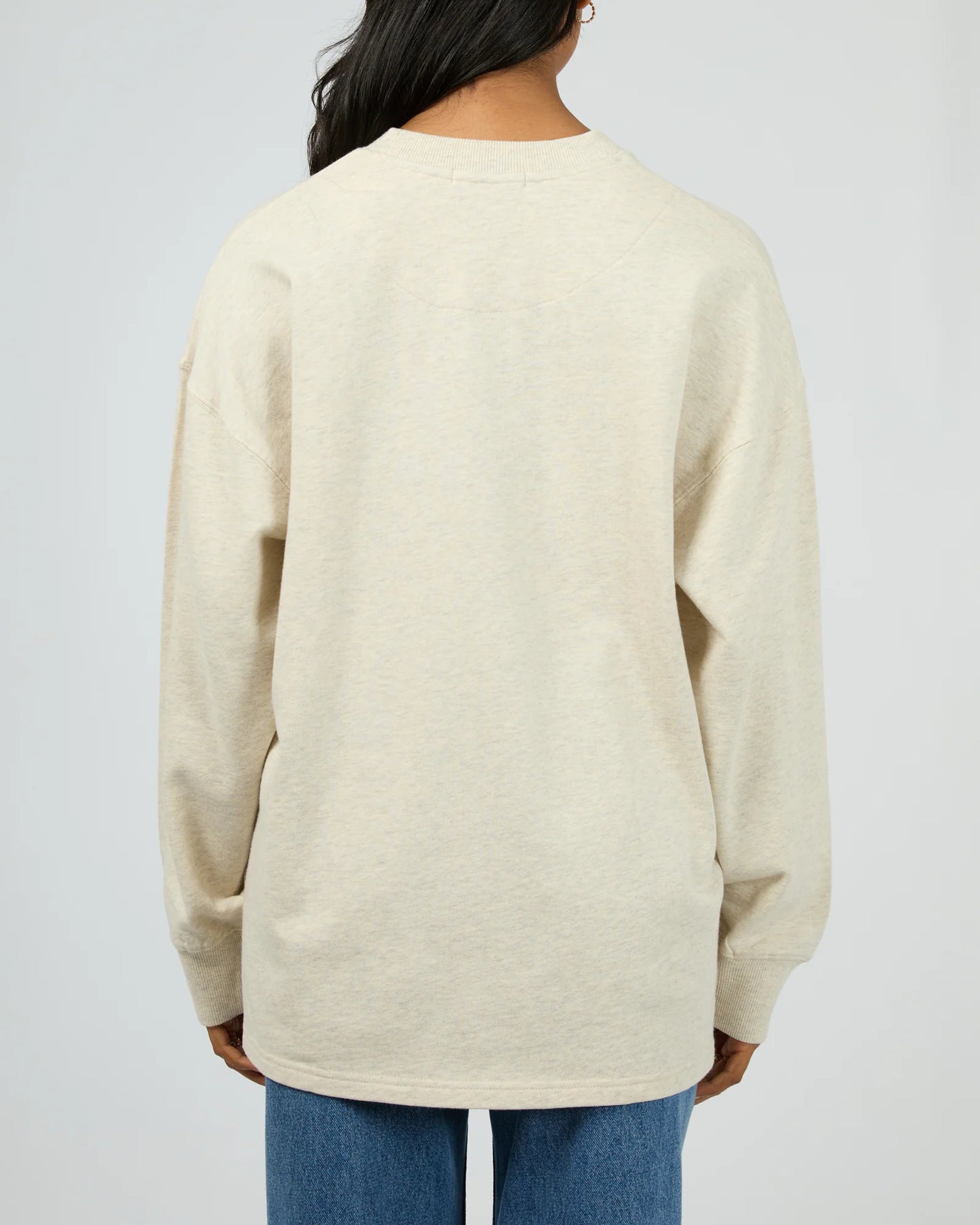 AAE Washed Relaxed Crew -Oatmeal