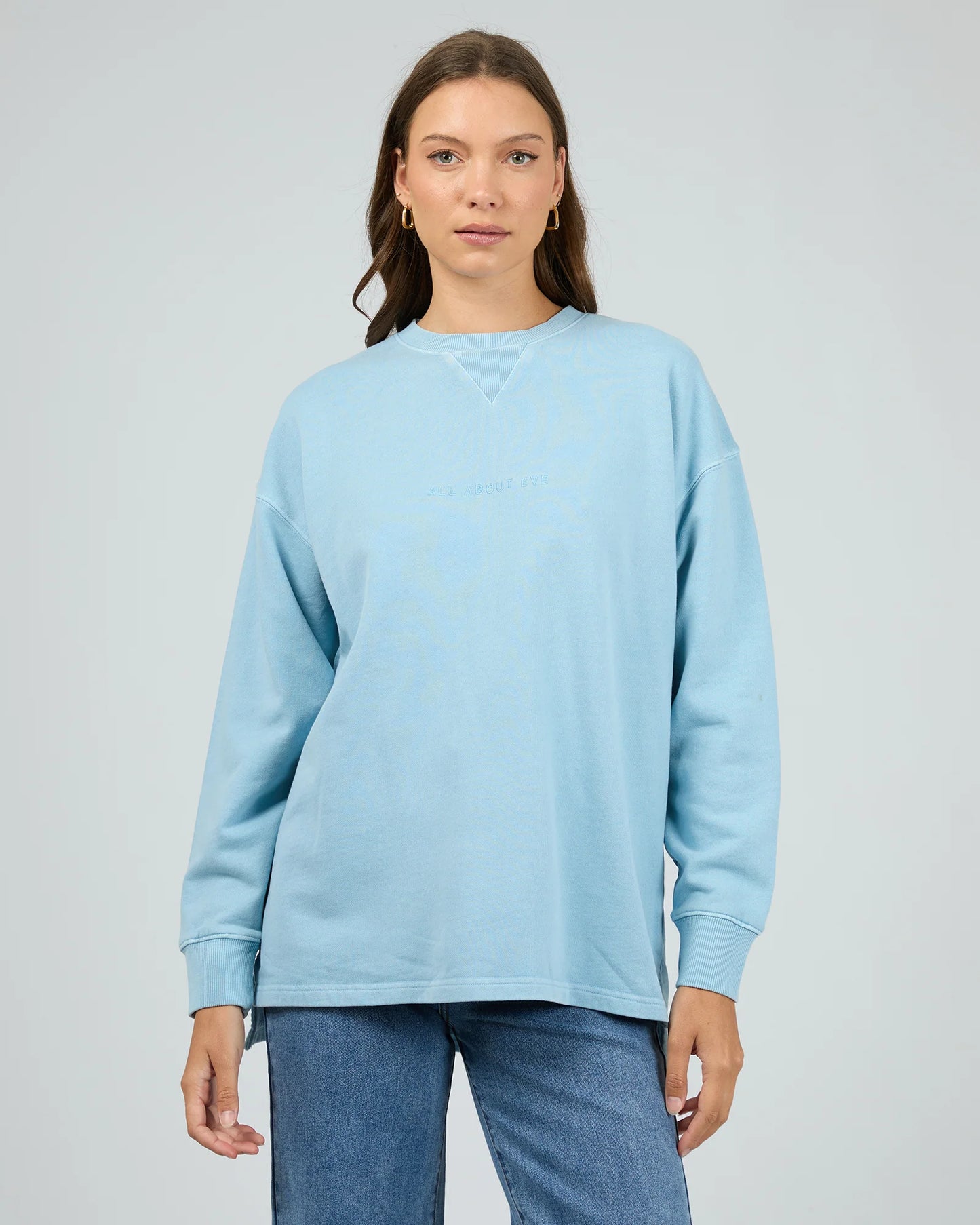 AAE Washed Relaxed Crew - Vintage Blue