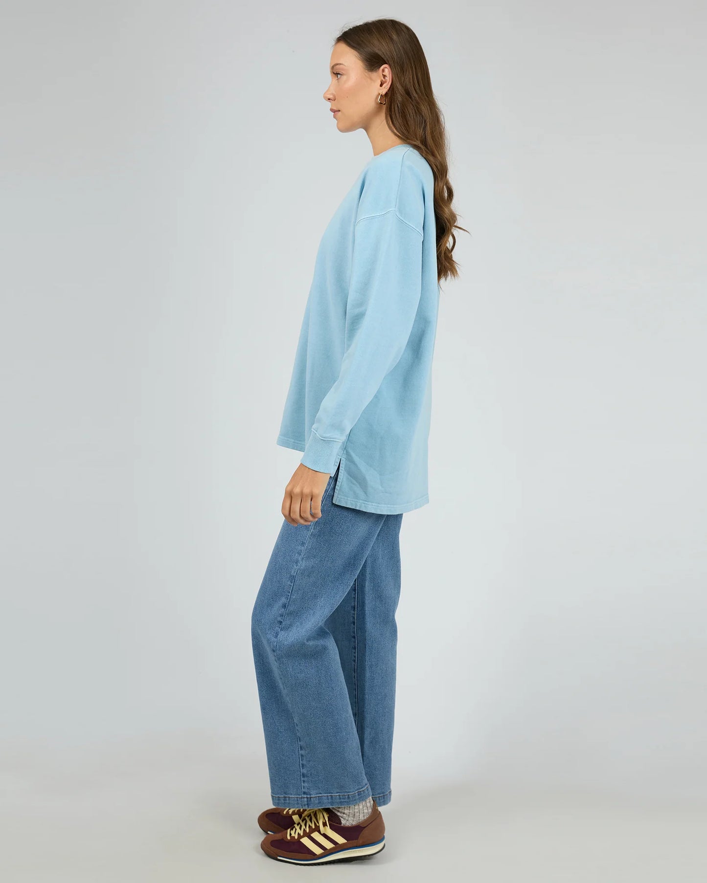 AAE Washed Relaxed Crew - Vintage Blue