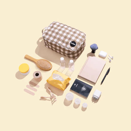 KOLLAB HOLIDAY TRAVEL BAG - Olive check