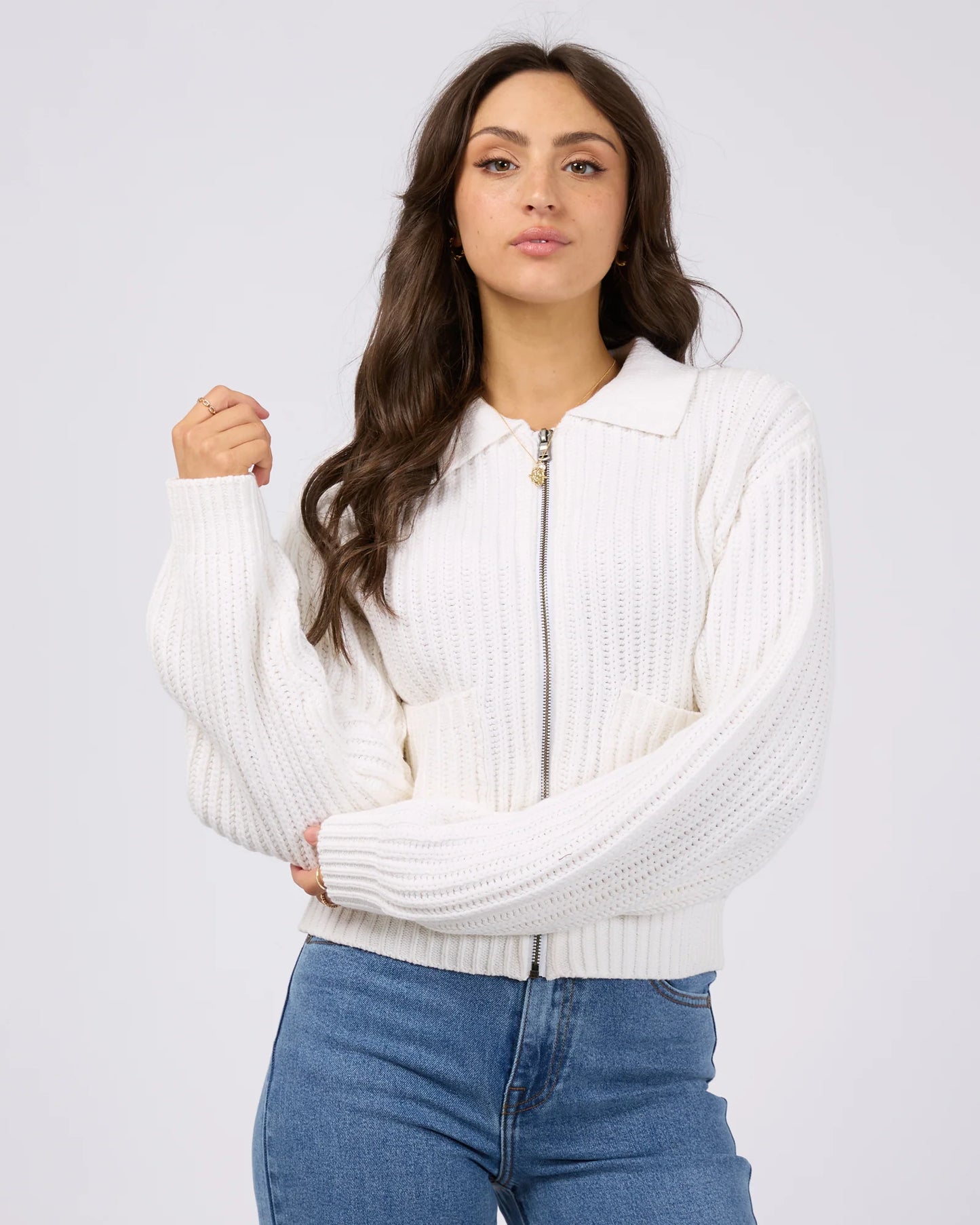 ALL ABOUT EVE Soho Knit Zip Through